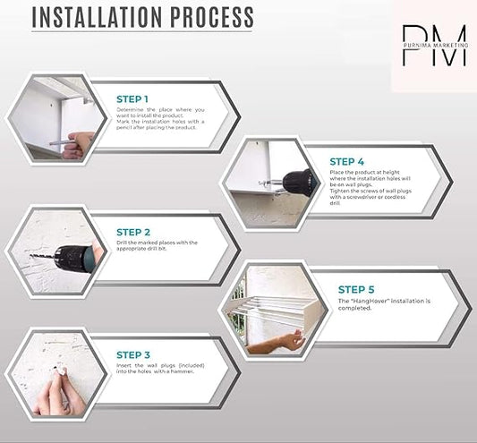 Wall Mounted Foldable Laundry Drying Rack