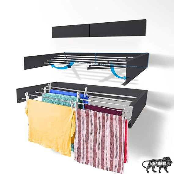 Wall Mounted Foldable Laundry Drying Rack